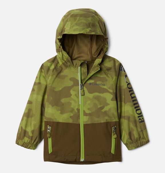 Columbia Dalby Springs Waterproof Jacket Olive Green For Girls NZ7453 New Zealand
